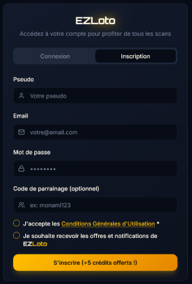 Installation EZLoto sur smartphone